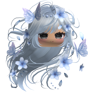 Mystical Sakura Windy Hair (Sky Blue)