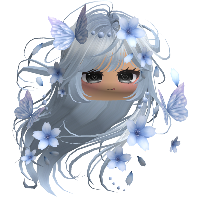 Mystical Sakura Windy Hair (Sky Blue)