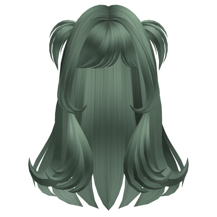 Cute Long Kawaii Doll Pigtail Hair (Green)