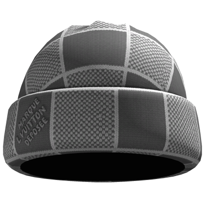 Grey LV Heritage Beanie