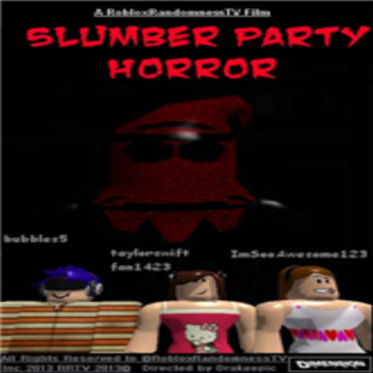 Slumber Party Horror DVD Movie Cover Roblox decal