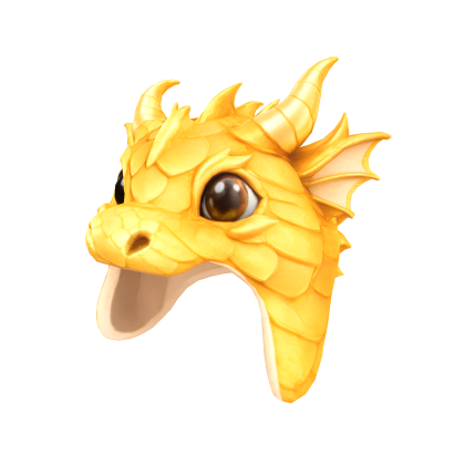 Gold Dragon Head Hat