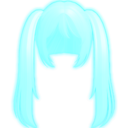 ♡ : [ GLOWING ] hatsune miku blue pigtail emissive