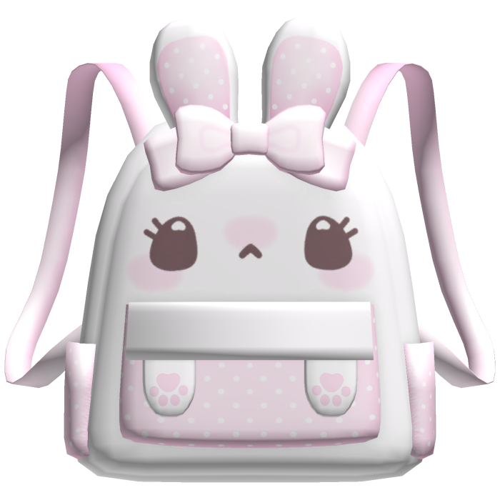cutecore pastel pink bunny backpack