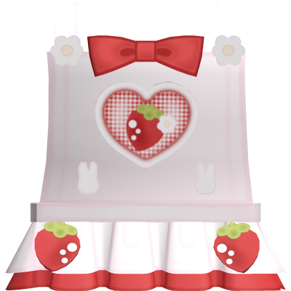 ♡ : sweetest pink strawberry overalls Roblox item