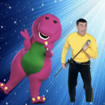 the wiggle and barney fan group