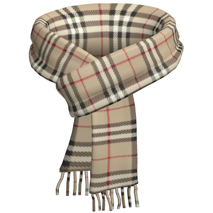3.0 Plaid Scarf Beige Snow Cozy Striped Knit y2k