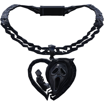 Iced Out Trendy y2k Halloween Ghostface Chain 1.0