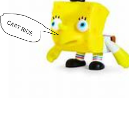 cart ride into spongebob