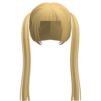 long yellow anime twintails Roblox item