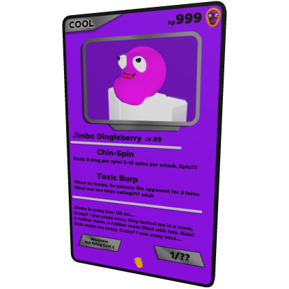 Jimbo Dingleberry Trading Card! thumbnail