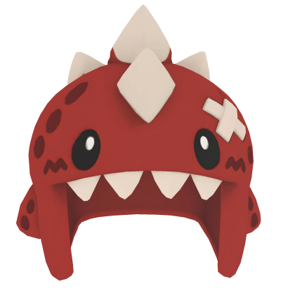 Cute Red Dinosaur Helmet