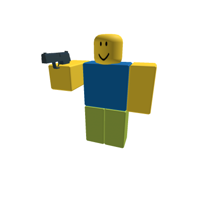 Holding gun noob