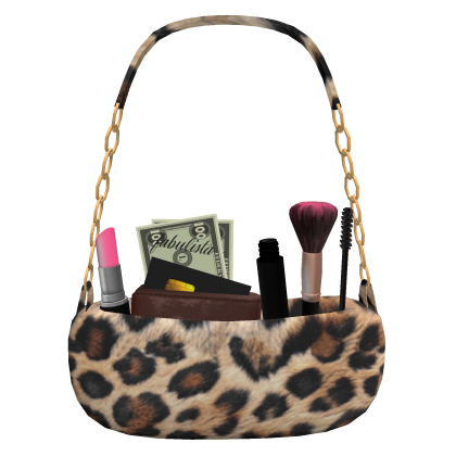 Luxury Makeup Purse w/ Money Wallet Cheetah Print