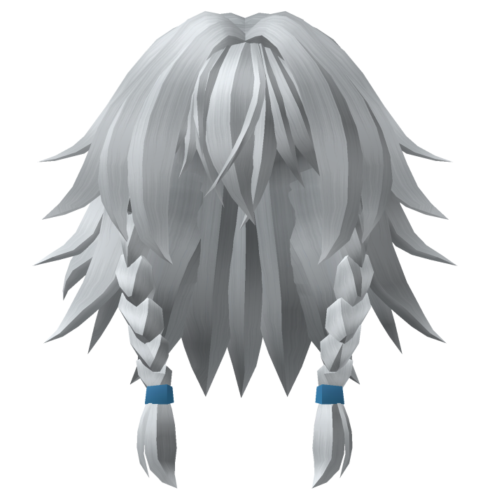 Anime Braided Hair - White 