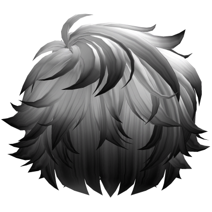 Fluffy Messy Haircut [White to Black]