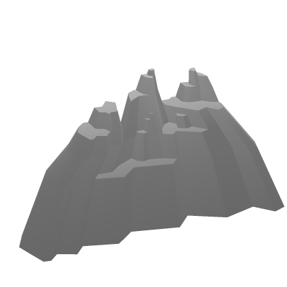 [👑✨] Low-Poly Rocky Mountain Border Tree Gras