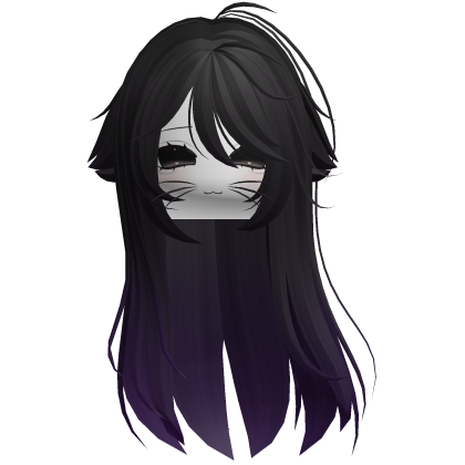 Black & Purple Hair Shy Moe Com Cat Girl Roblox item