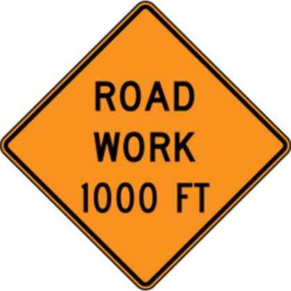 Road Work Sign Roblox decal