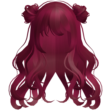 Cute Curly Space Buns (Hot Pink) Roblox item