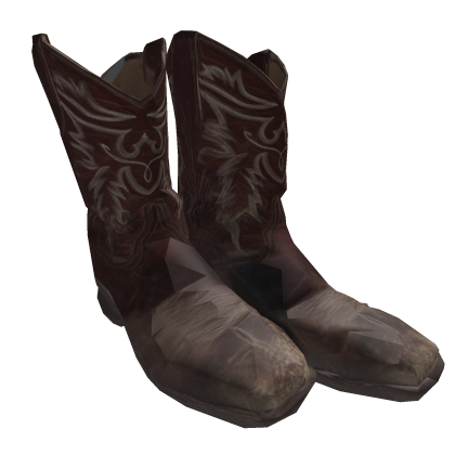Old Worn Used Western Cowboy Boots