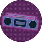 Boombox (plays your music)