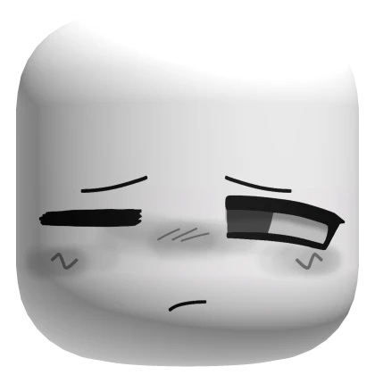 Sad Cute Smug Face – White (Remastered) | Roblox Item - Rolimon's