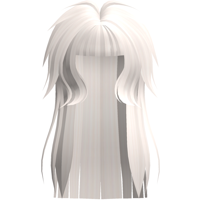Long Emo Beige Messy Shaggy Hime Hair