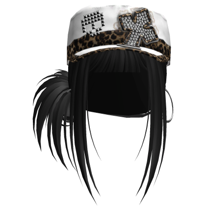 Gyaru Hair w/ Cap & Earrings