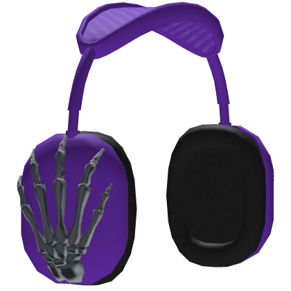 Skeleton Hand Headphone Purple Roblox item