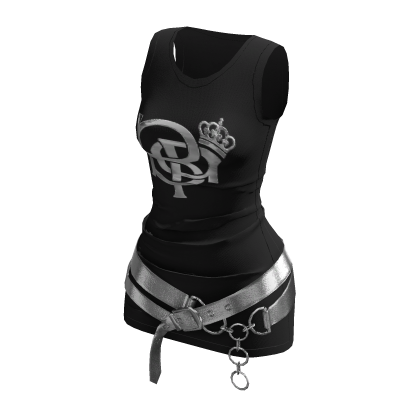 Black Cute Belt Outfit thumbnail