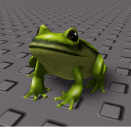 a literal baseplate with a frog on it.