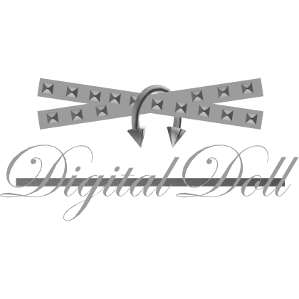 alt doll studded clip w septum in white