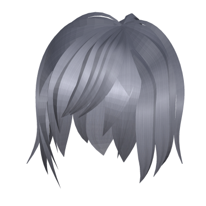 grey silver high cute anime hair ˆ꒳ˆ