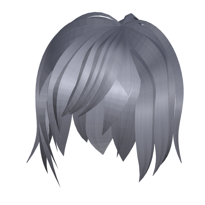 grey silver high cute anime hair ˆ꒳ˆ