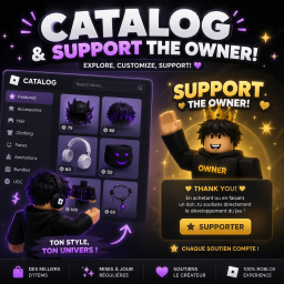 Buy items & Support Owner