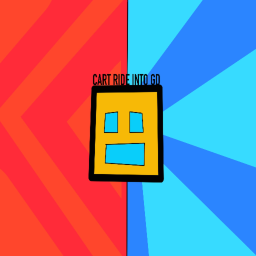 Cart ride into Geometry Dash