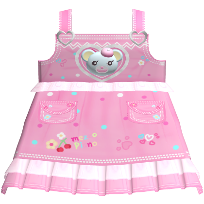 🍓 mezzo piano popo overalls pink