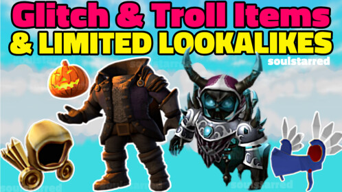 Limited Lookalike Copies & Glitch Items [Catalog] - Roblox