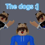 The dogs in a house