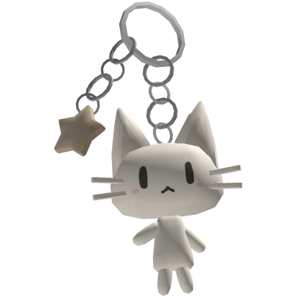 ♡ harajuku mori kei silly cat keychain
