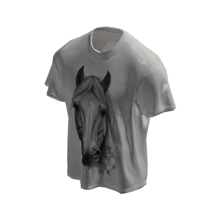 White Wild Horse T-Shirt w Animal Series[PBR] thumbnail