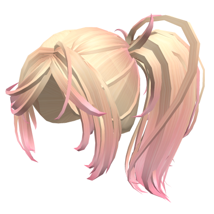 🌷[CHEAP] Pink Ombre Blonde Ponytail Hair Roblox item