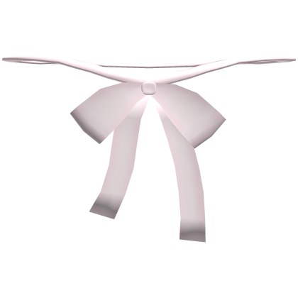 ♡ : cute & fragile ribbon neck bow ୨୧ pink 1.0 Roblox item