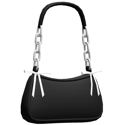 Black Shoulder Bag w/Bows thumbnail
