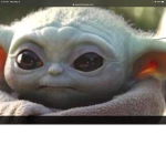 Baby yoda shines