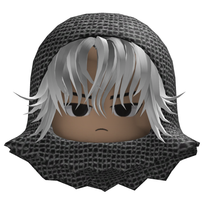 Messy Hair w/ Hood (White)