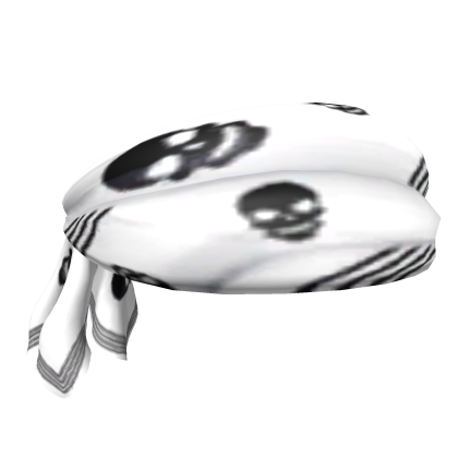 White Skull Headscarf [for hairs] Roblox item