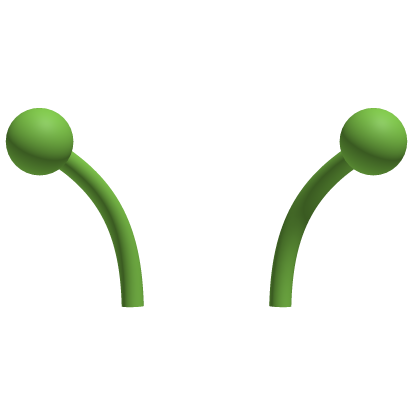 👽 Green Alien Antennae