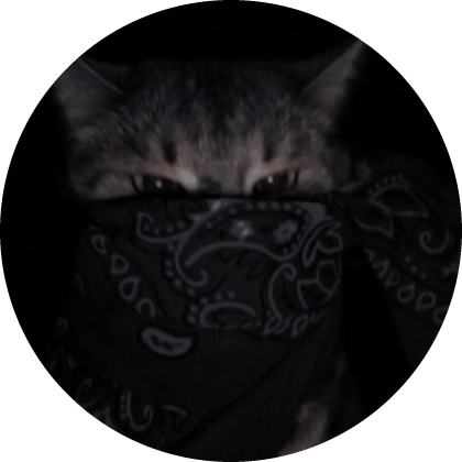 Roblox Item Black Bandana Cat PFP